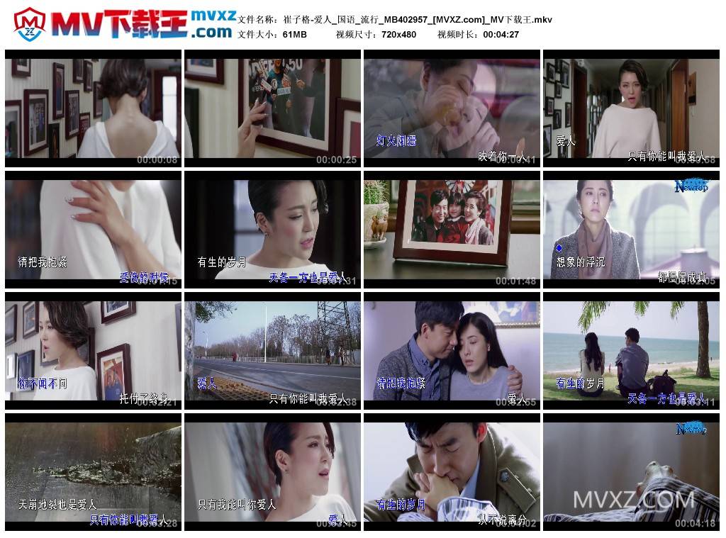 崔子格-爱人_国语_流行_MB402957